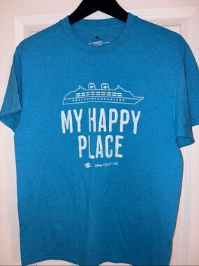 Disney Cruise Line "My Happy Place" Short Sleeve Tee - Blue